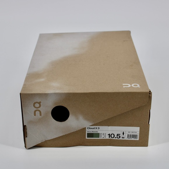 On Cloud X 3 Running Shoes Mens Size 10.5 Olive/Reseda NEW - Picture 9 of 9